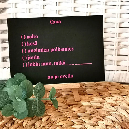 ILONE Postikortti - Qma ... on jo ovella