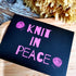 ILONE Postikortti - Knit in Peace